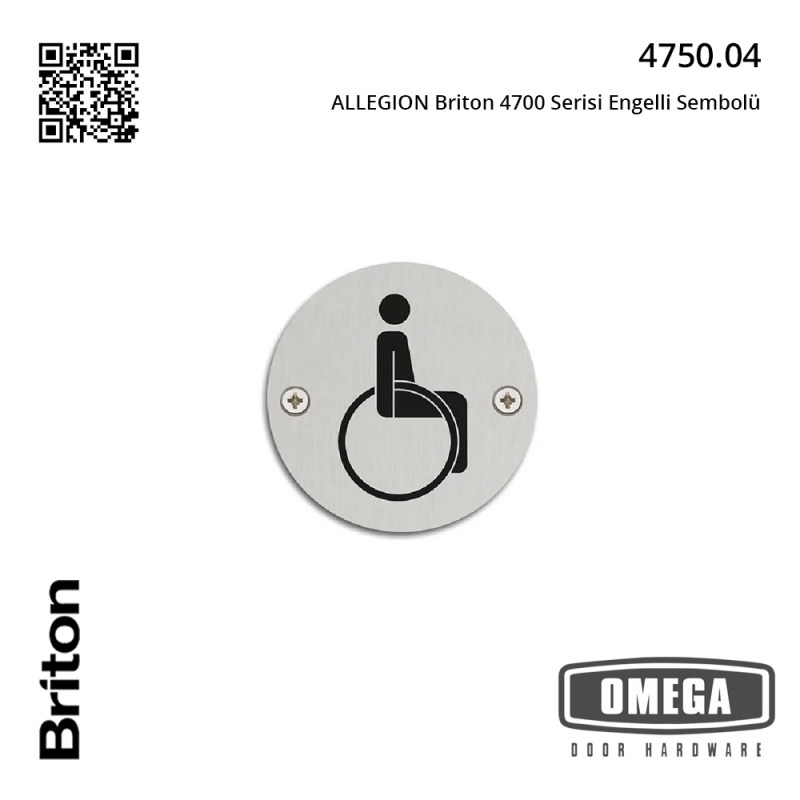 ALLEGION Briton 4700 Serisi Engelli Sembolü